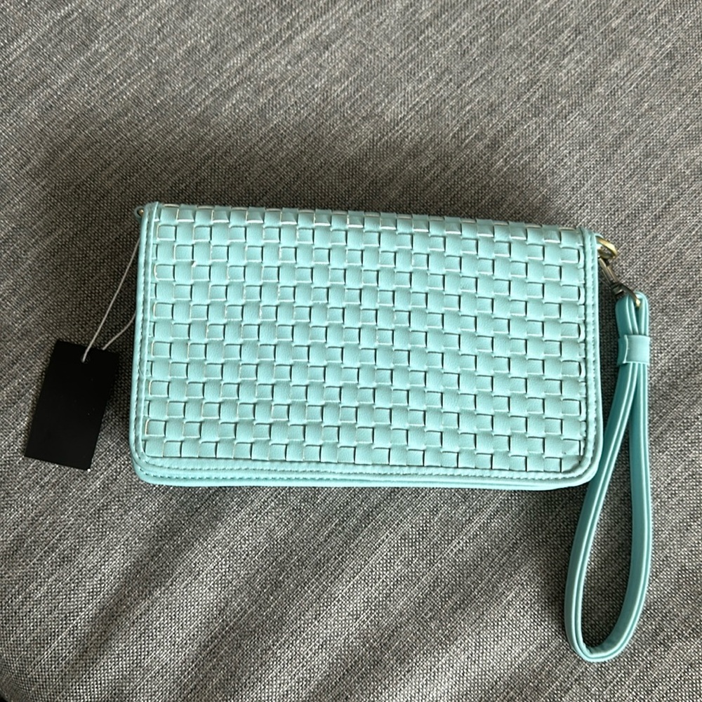 Brand new blue clutch